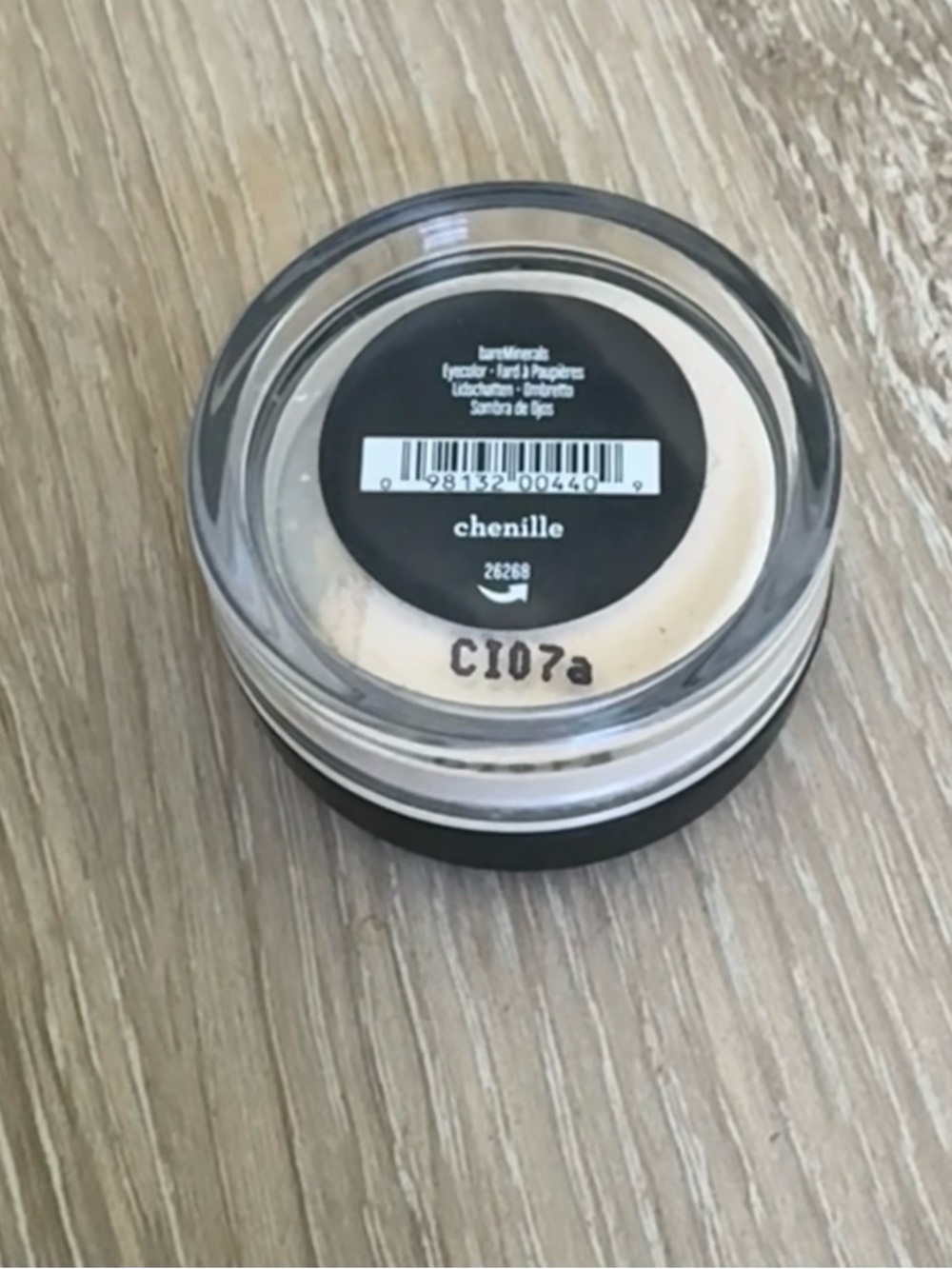 bareMinerals Chenille Loose Mineral Eye Shadow Pot 26268 French Vanilla NWT
